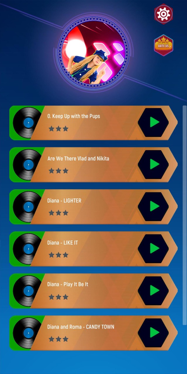 Diana and Roma Tiles Hop 3D screenshot image 1_funmod.online