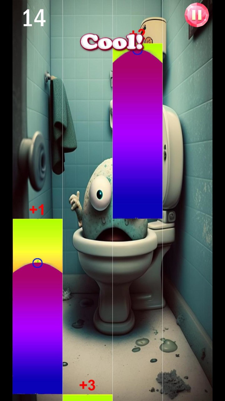 Skibidi Toilet Piano Hop Tiles screenshot image 5_funmod.online