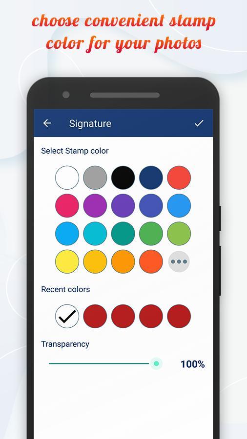 Signature Stamper: Auto Add Text on Camera Photos screenshot image 6_funmod.online