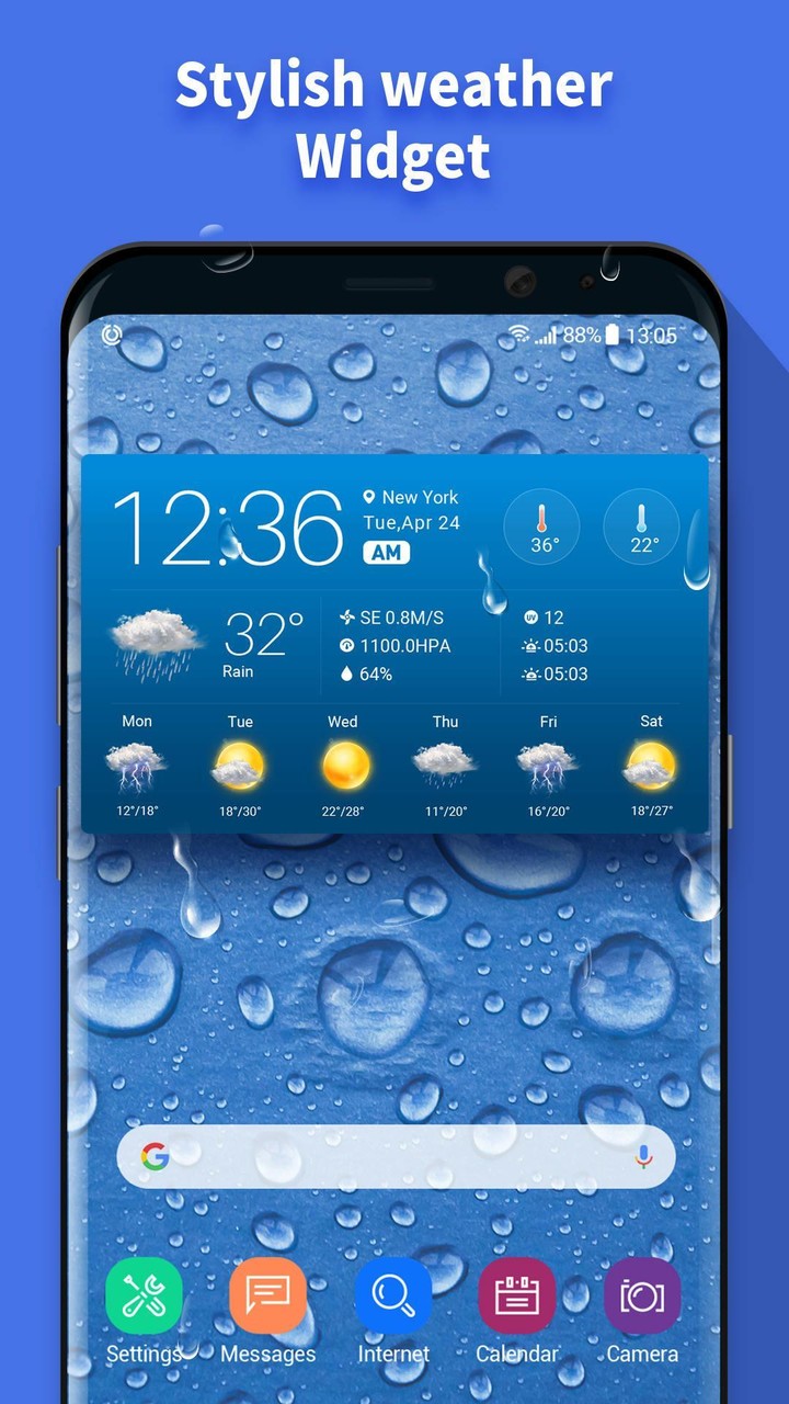 Tomorrow weather forecast & widget screenshot image 2_funmod.online