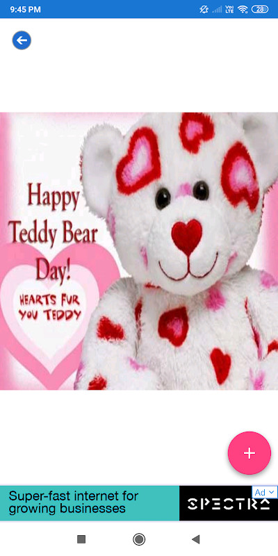 Happy Teddy Day:Greeting, Photo Frames, GIF Quotes screenshot image 1_funmod.online