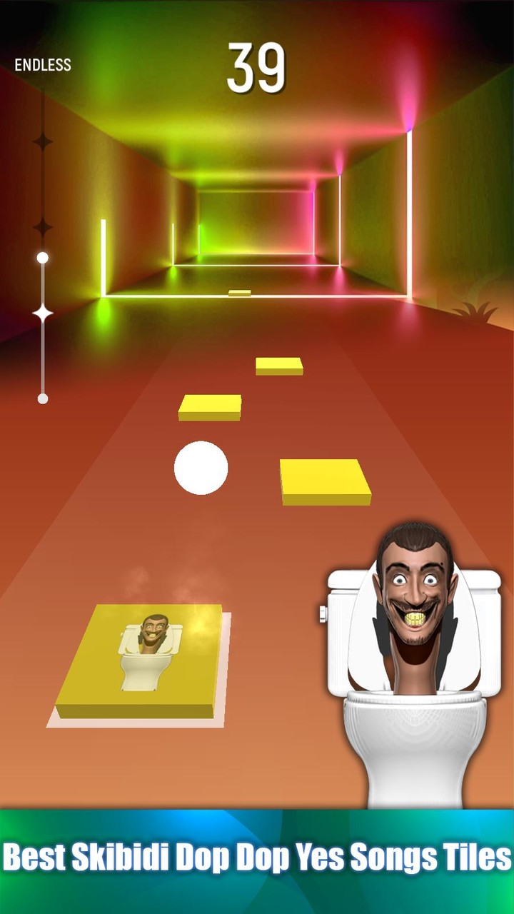 Skibidi Dop Yes Song Tiles Hop screenshot image 4_funmod.online
