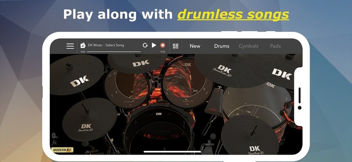 DrumKnee 3D Drums - Drum Set screenshot image 11_funmod.online