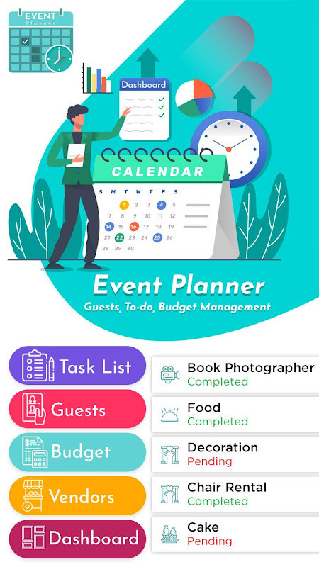 Event Planner - Guests, To-do, Budget Management screenshot image 2_funmod.online