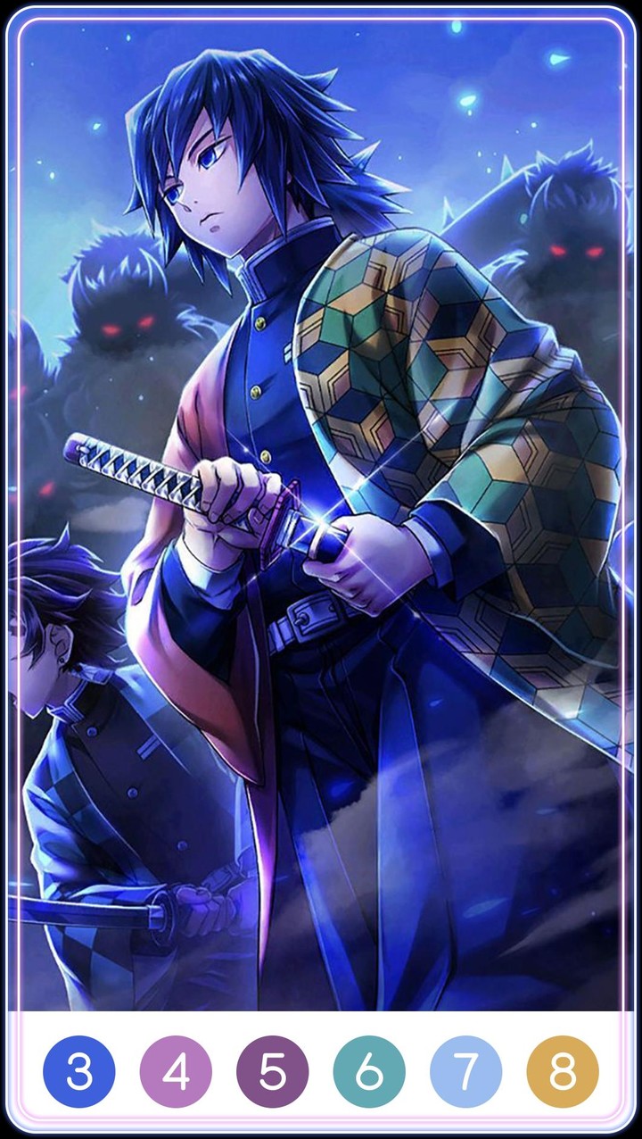 Demon Slayer Color by Number screenshot image 5_funmod.online