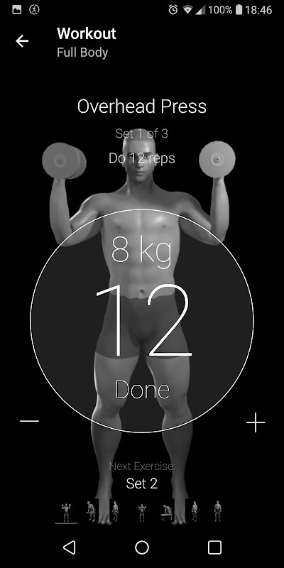 Dumbbell Home Workout screenshot image 1_funmod.online