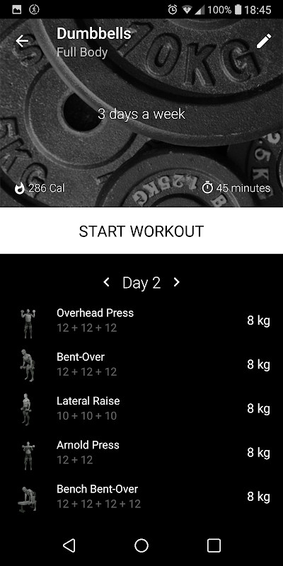 Dumbbell Home Workout screenshot image 4_funmod.online