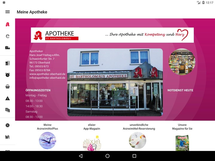 St. Bartholomaeus Apotheke Oberhaid screenshot image 7_funmod.online