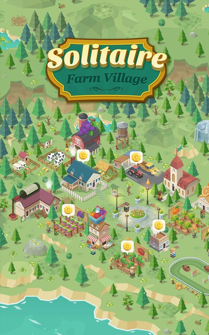 Solitaire Farm Village - Card Collection<span>(Infinite Stars)</span> screenshot image 1_funmod.online