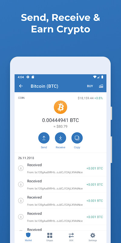 Trust: Crypto & Bitcoin Wallet screenshot image 2_funmod.online