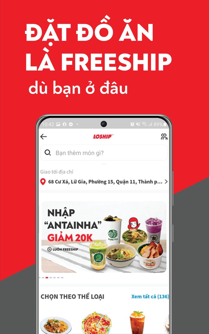 Loship - luôn Freeship đồ ăn screenshot image 8_funmod.online