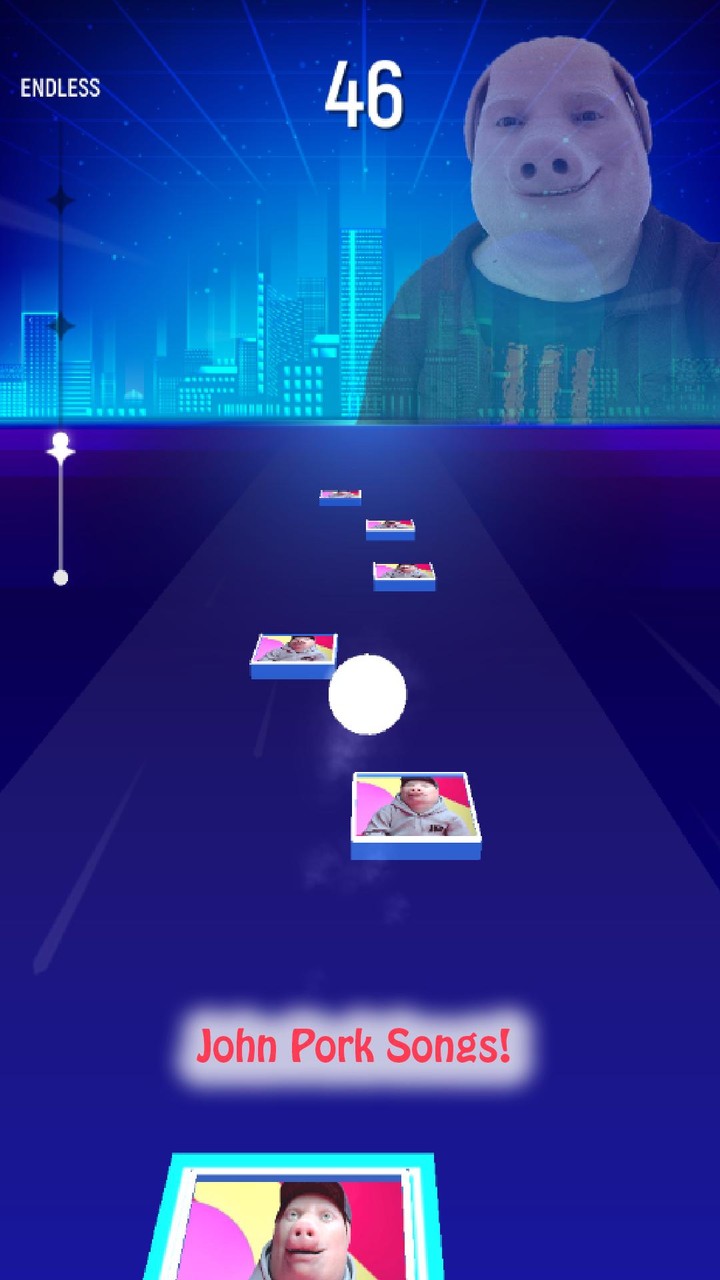 John Pork Tiles Hop screenshot image 4_funmod.online