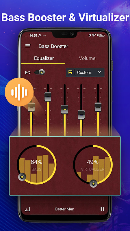 Equalizer Pro - Volume Booster & Bass Booster screenshot image 1_funmod.online