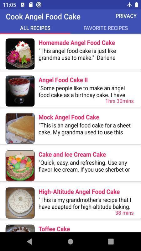 Angel food cake: cake recipe screenshot image 6_funmod.online