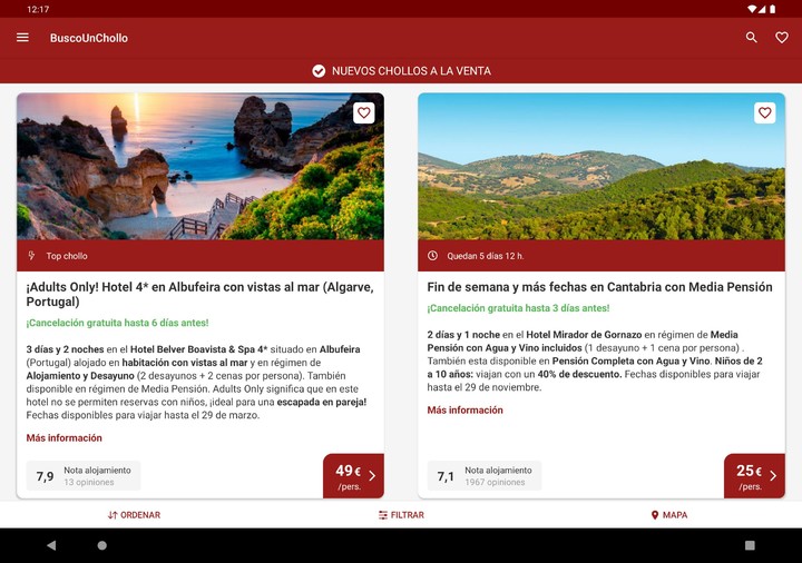 BuscoUnChollo - Chollos Viajes screenshot image 18_funmod.online