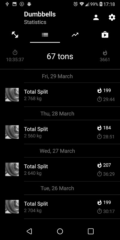 Dumbbell Home Workout screenshot image 2_funmod.online