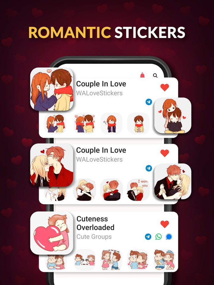 Love Stickers: Emoji Stickers screenshot image 4_funmod.online