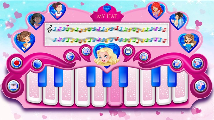 Pink Real Piano Princess Piano screenshot image 3_funmod.online