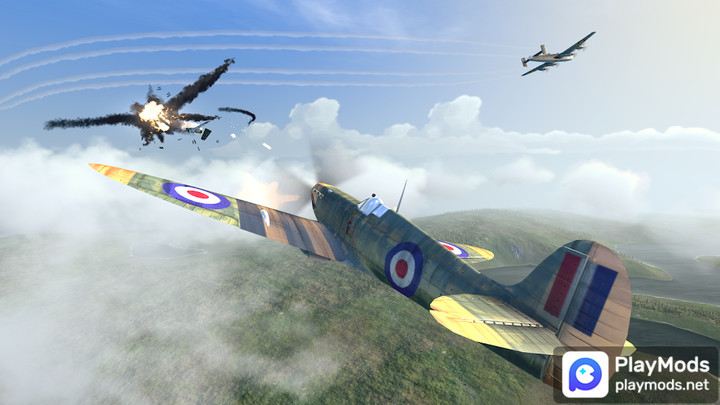 Warplanes: WW2 Dogfight<span>(Unlimited Money)</span> screenshot image 1_funmod.online