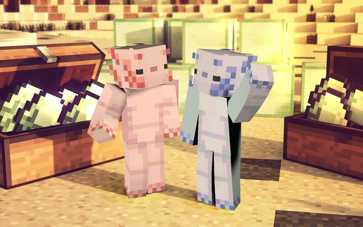 Axolotl Pet Skins MCPE screenshot image 7_funmod.online