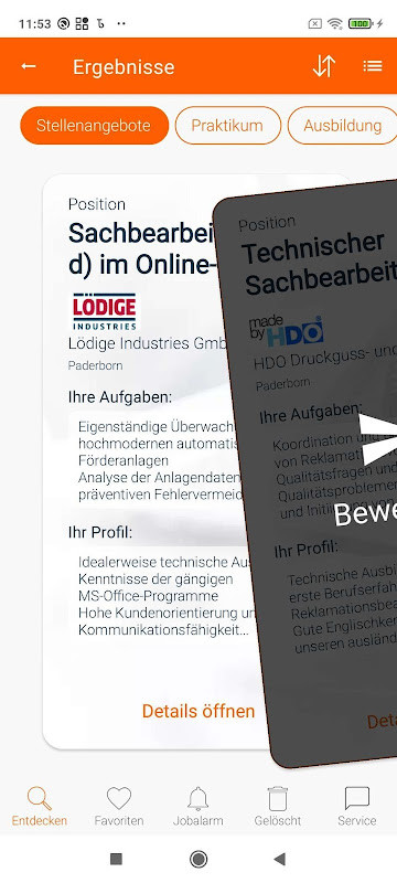 Jobsuche - die Jobware App screenshot image 6_funmod.online