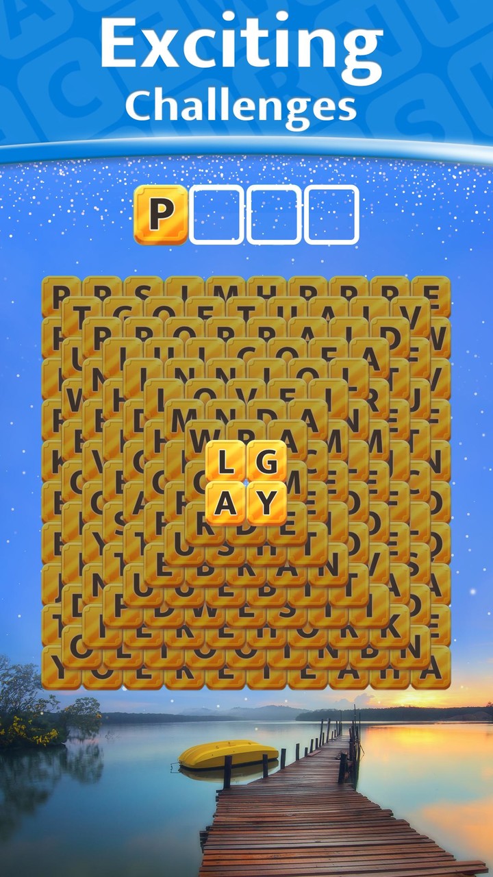 Wordjong Puzzle screenshot image 2_funmod.online