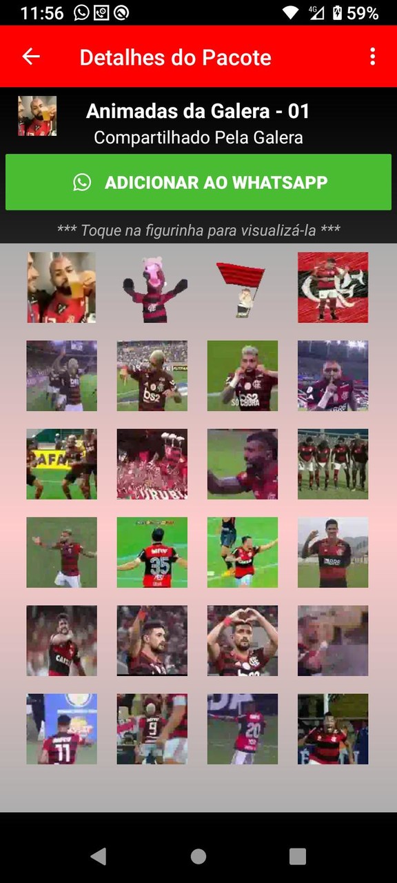 Figurinhas do Flamengo screenshot image 6_funmod.online