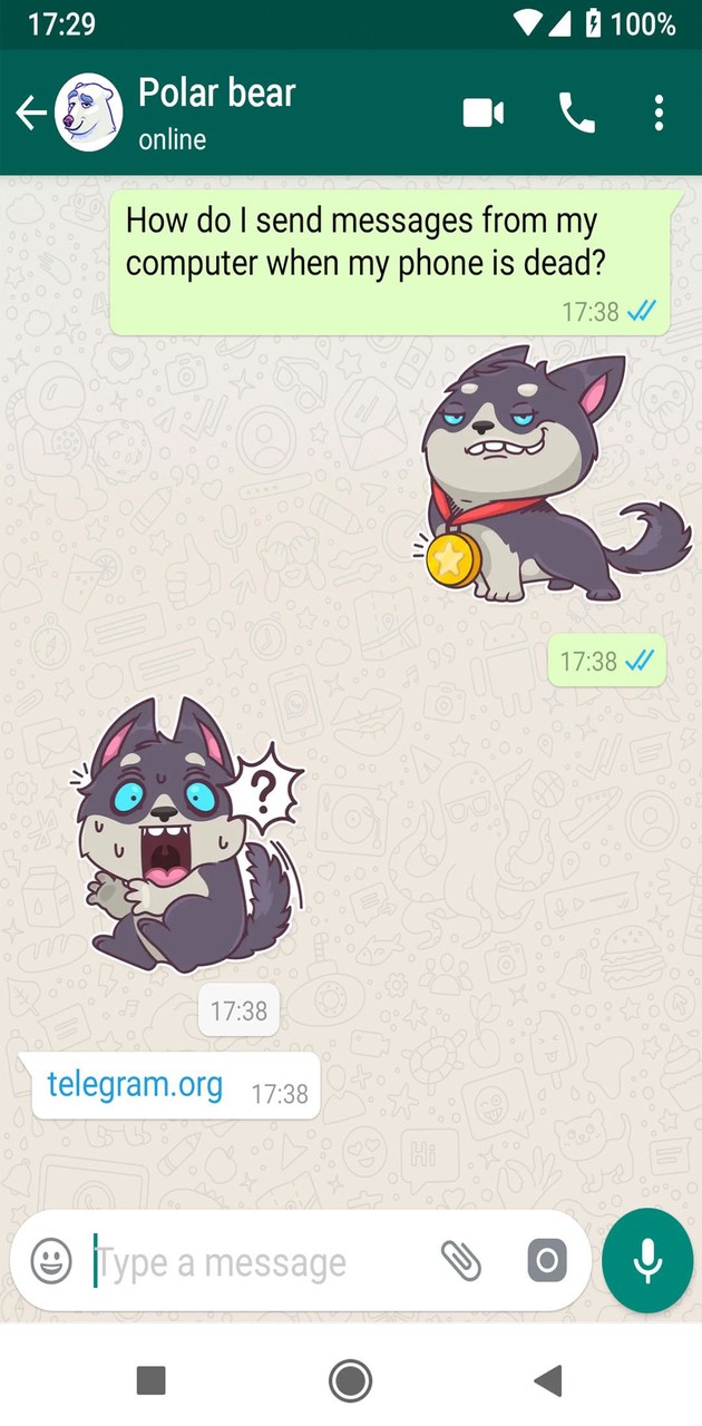 Cute Husky Stickers WAStickers screenshot image 6_funmod.online