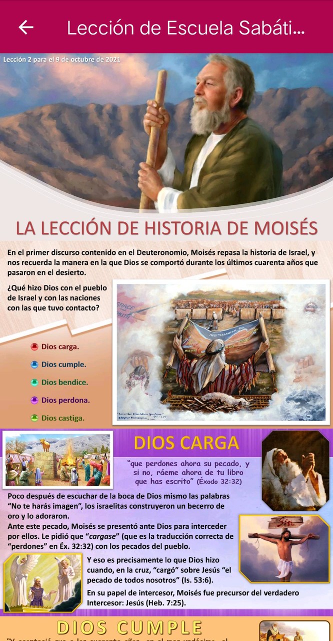 Spanish Sabbath School Lesson screenshot image 1_funmod.online