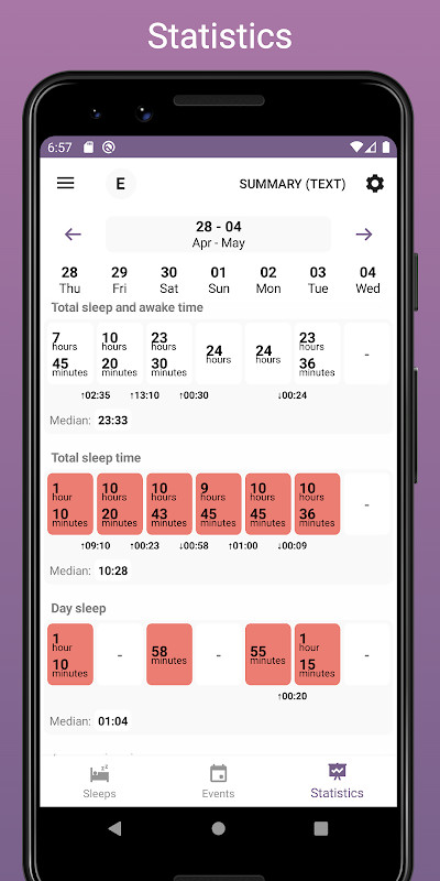 Simple Sleep Tracker screenshot image 2_funmod.online