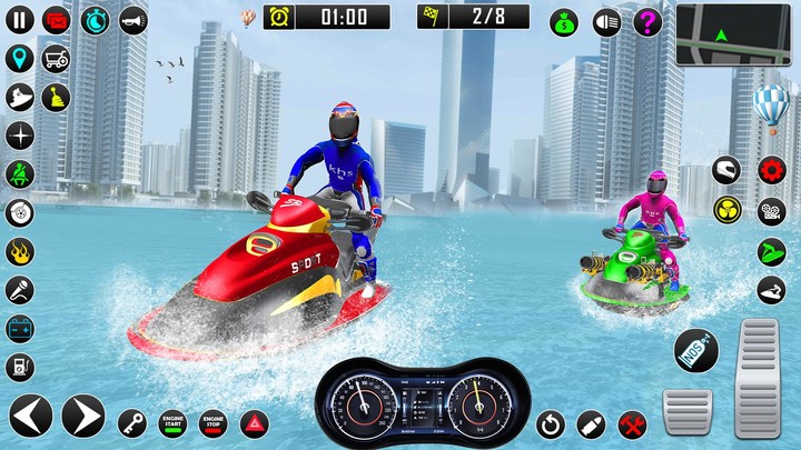 Jet Ski Boat Racing Games 2021 screenshot image 1_funmod.online