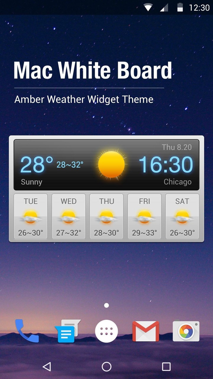 Digital clock &weather widget ⚡ screenshot image 1_funmod.online