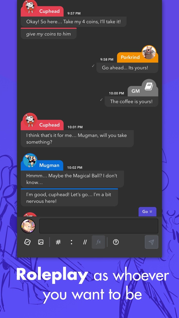 mRPG - Chat app to play RPGs screenshot image 6_Popularmodapk.com