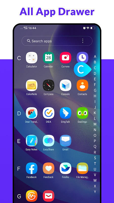 A Launcher : Galaxy A Launcher screenshot image 3_funmod.online