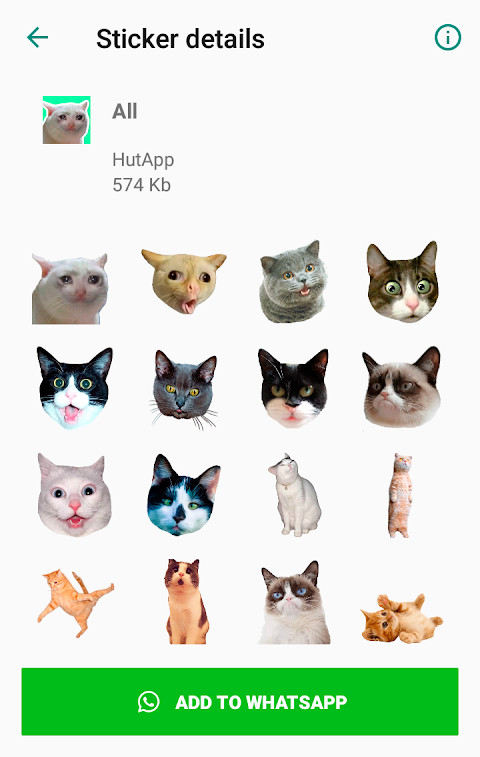 Cat Stickers for WhatsApp screenshot image 1_funmod.online