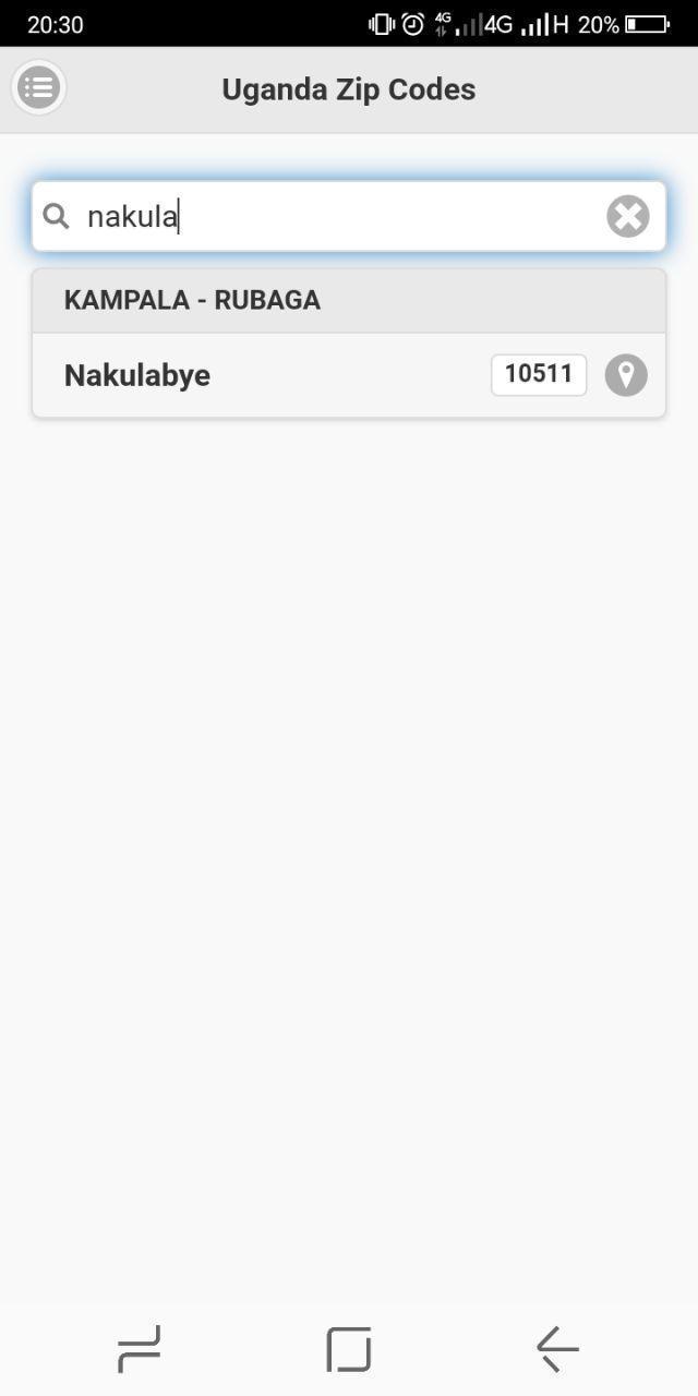 Uganda Zip Codes screenshot image 3_funmod.online