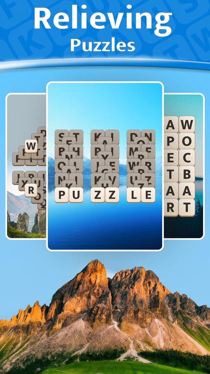 Wordjong Puzzle screenshot image 1_funmod.online