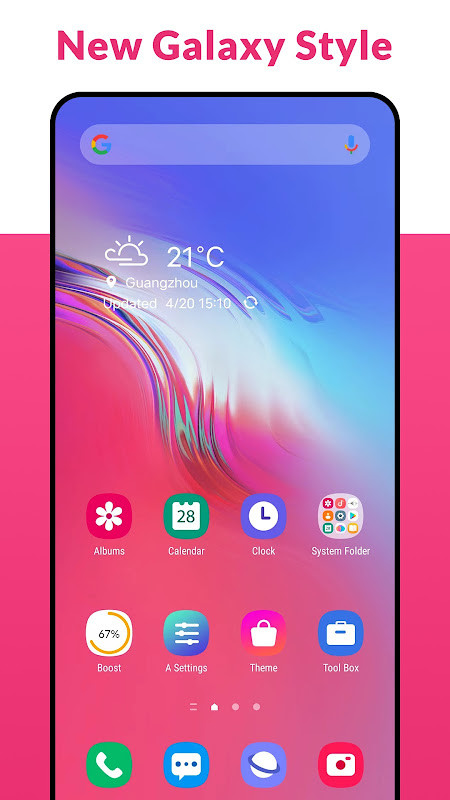 A Launcher : Galaxy A Launcher screenshot image 2_funmod.online