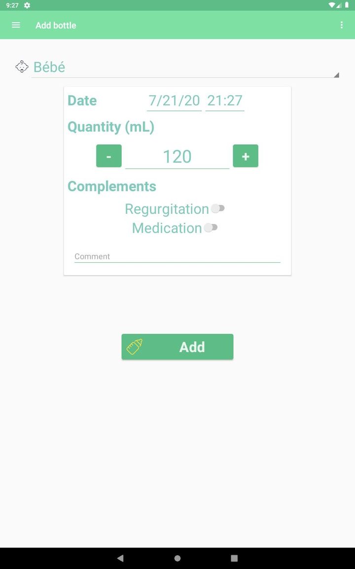 MesureBib - Baby diary (Bottles, diapers and more) screenshot image 7_funmod.online