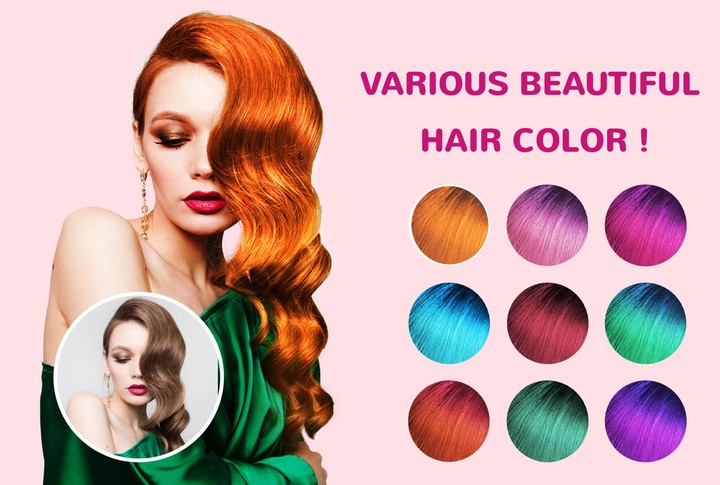 Hair Color Changer- Beauty Hairstyles & Hair Color screenshot image 1_funmod.online