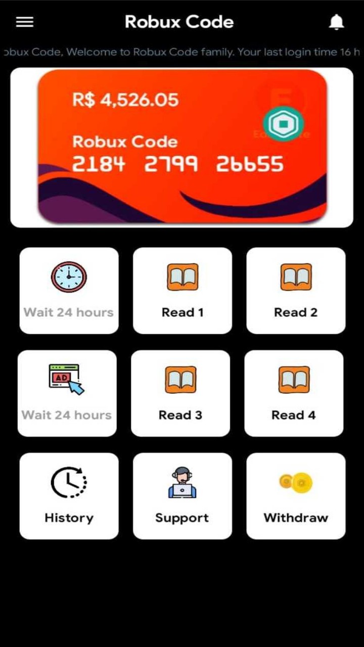 Robux Code screenshot image 23_funmod.online