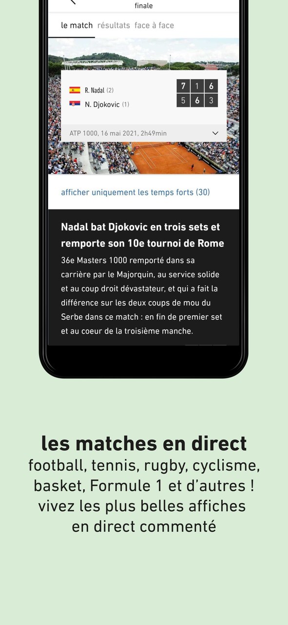 L'Équipe - Sport en direct : foot, tennis, rugby.. screenshot image 5_funmod.online