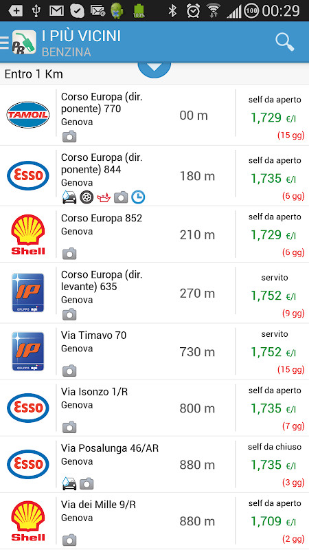 Prezzi Benzina - Gas prices screenshot image 5_funmod.online
