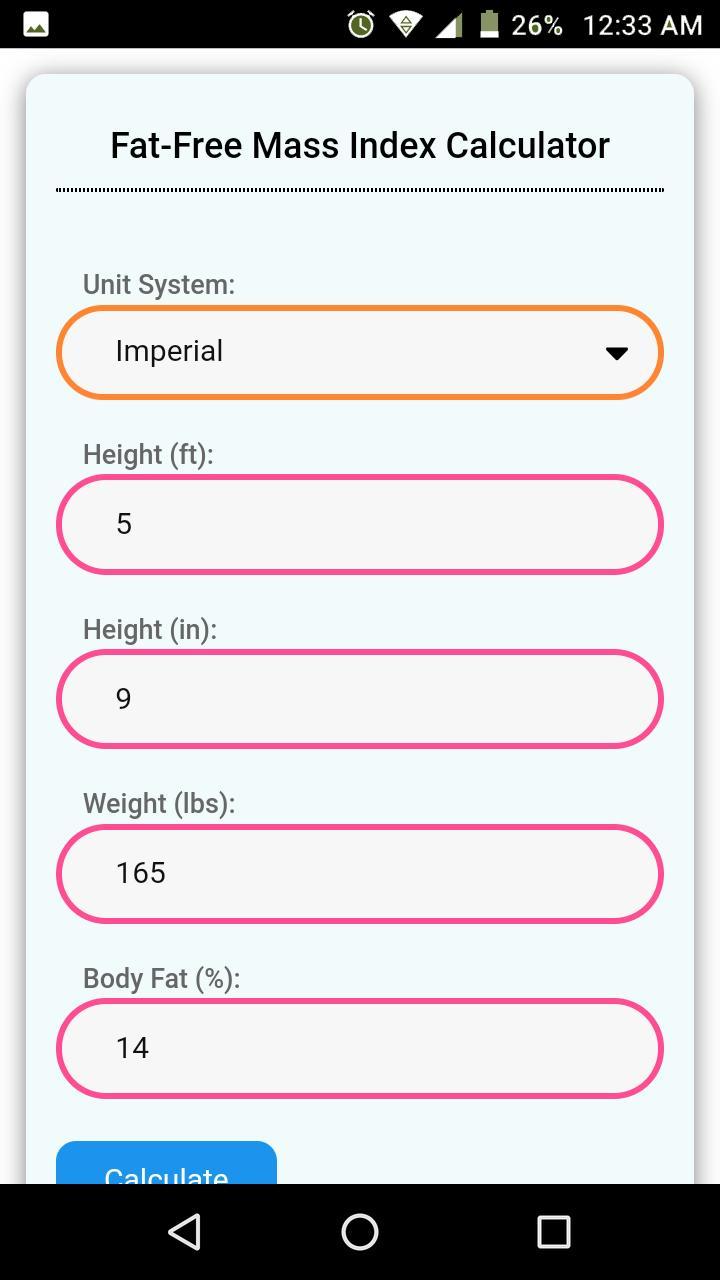 Fat-free Mass Index Calculator screenshot image 8_funmod.online