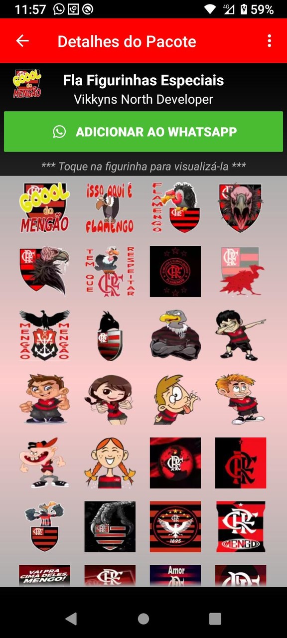Figurinhas do Flamengo screenshot image 3_funmod.online