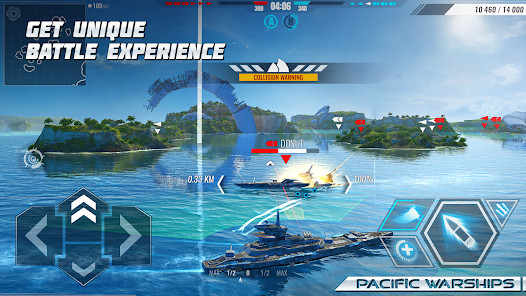 Pacific Warships: Naval PvP<span>(mod bullets)</span> screenshot image 1_funmod.online