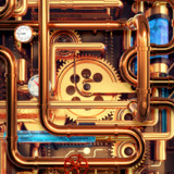 Cool Wallpapers and Keyboard - Steampunk Pipes5.0.32_funmod.online