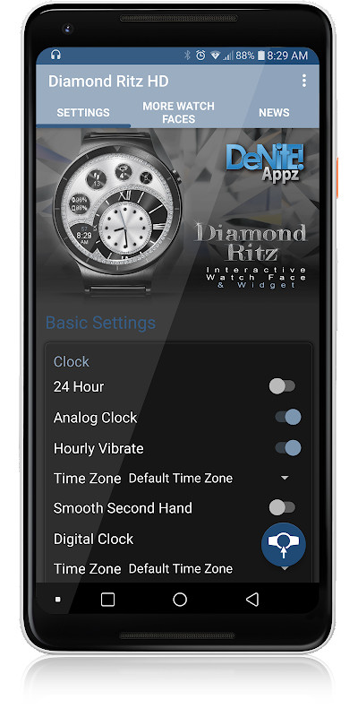 Diamond Ritz HD Watch Face screenshot image 5_funmod.online
