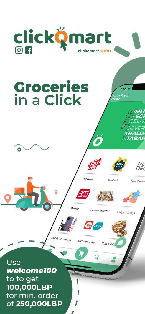 Clickomart - Online Grocery screenshot image 1_funmod.online
