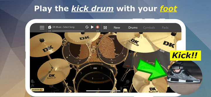 DrumKnee 3D Drums - Drum Set screenshot image 14_funmod.online